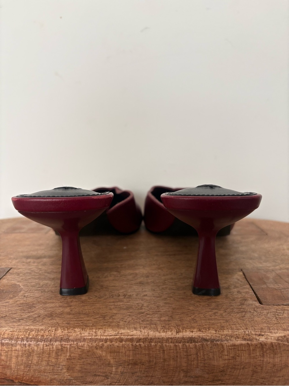 Steve Madden Mod Pointed Toe Mule Pump Burgundy Size 9 - Picture 6 of 8